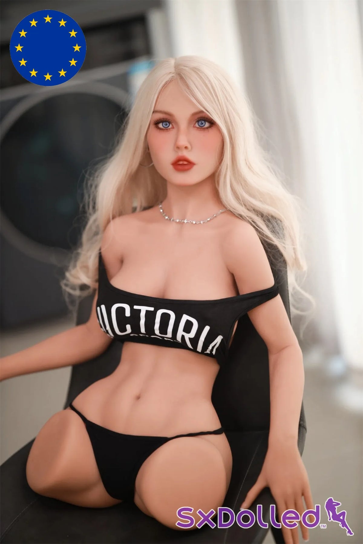 Irma A (B-Cup) (80cm) | Platinum Blue Eyed Sex Doll Torso | Fire Doll - B-Cup / 80cm / Blonde - Sex Torso