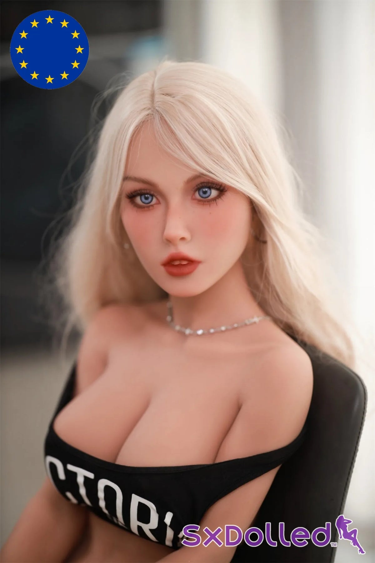 Irma A (B-Cup) (80cm) | Platinum Blue Eyed Sex Doll Torso | Fire Doll - B-Cup / 80cm / Blonde - Sex Torso