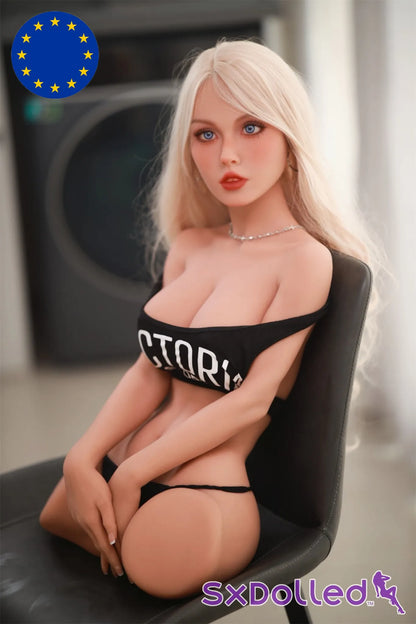 Irma A (B-Cup) (80cm) | Platinum Blue Eyed Sex Doll Torso | Fire Doll - B-Cup / 80cm / Blonde - Sex Torso