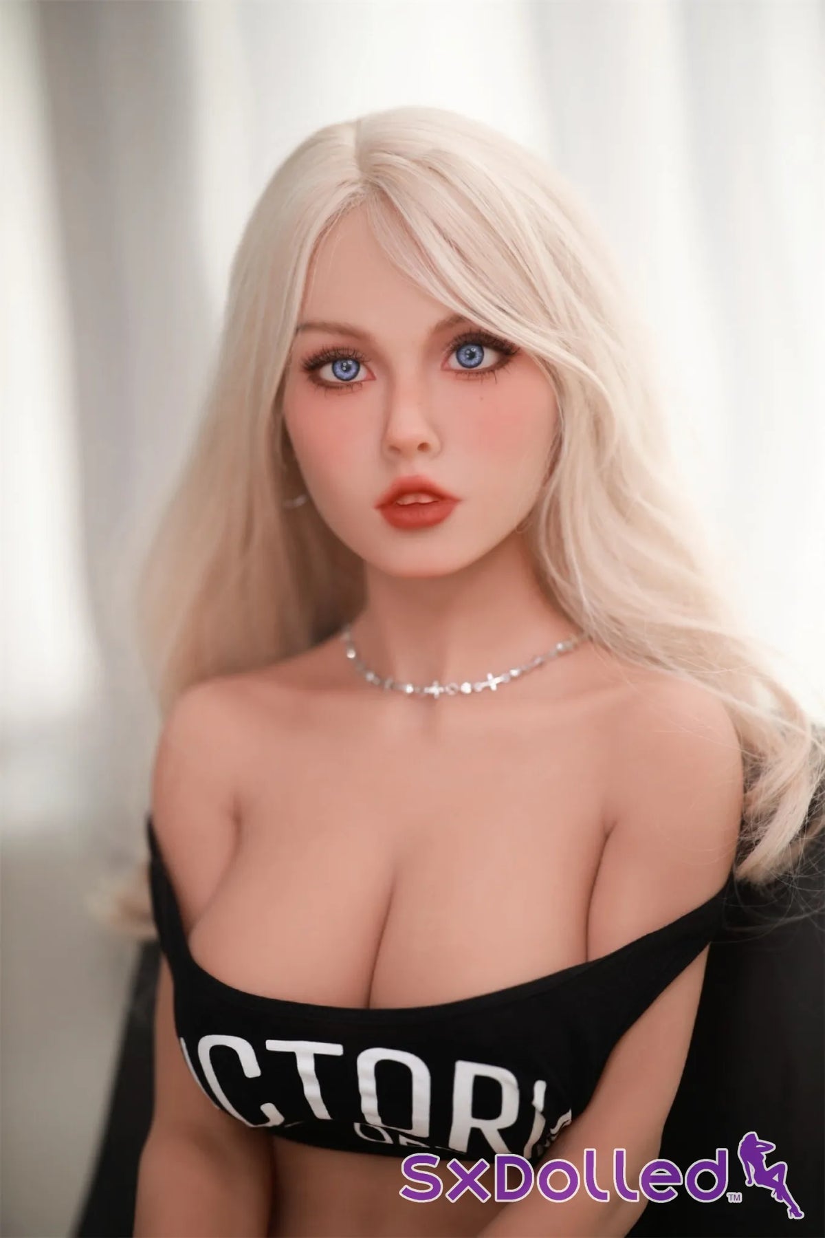 Irma A (B-Cup) (80cm) | Platinum Blue Eyed Sex Doll Torso | Fire Doll - B-Cup / 80cm / Blonde - Sex Torso