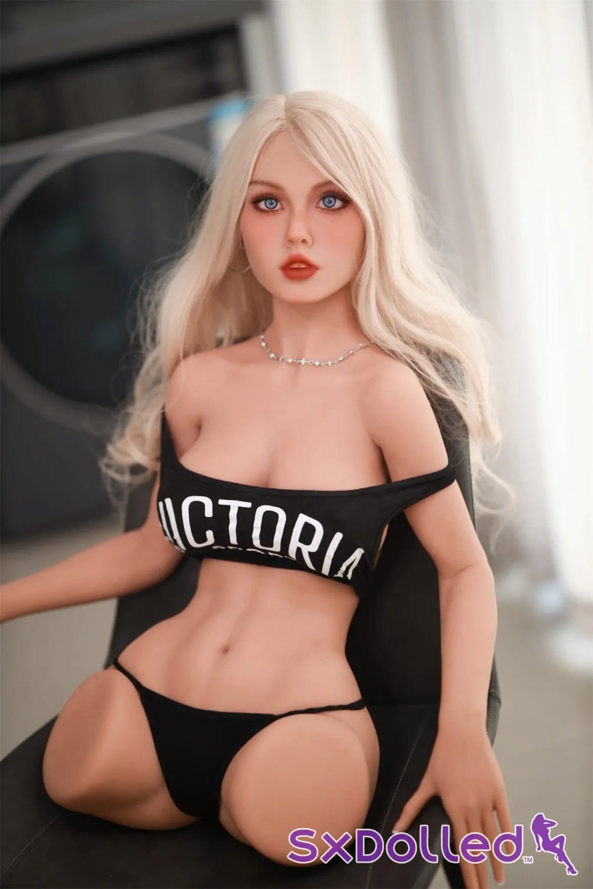 Irma A (B-Cup) (80cm) | Platinum Blue Eyed Sex Doll Torso | Fire Doll - B-Cup / 80cm / Blonde - Sex Torso