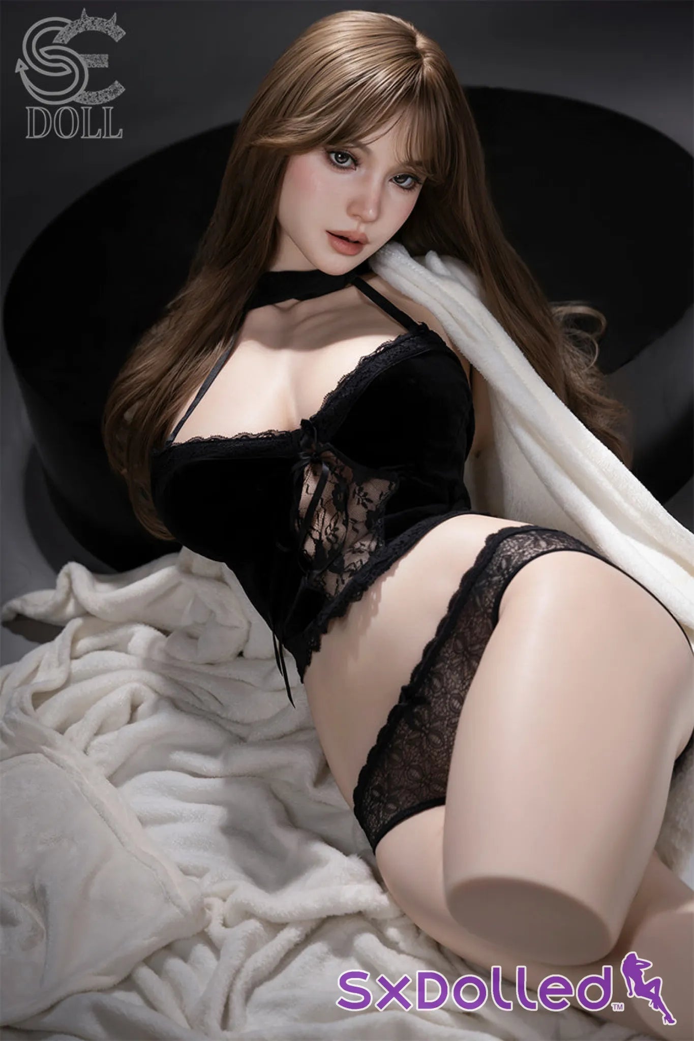 Isla Kane.B (F-Cup) (114cm) | Pretty Young Sex Doll Torso | SE Doll - F-Cup / 114cm / Brunette - Sex Torso