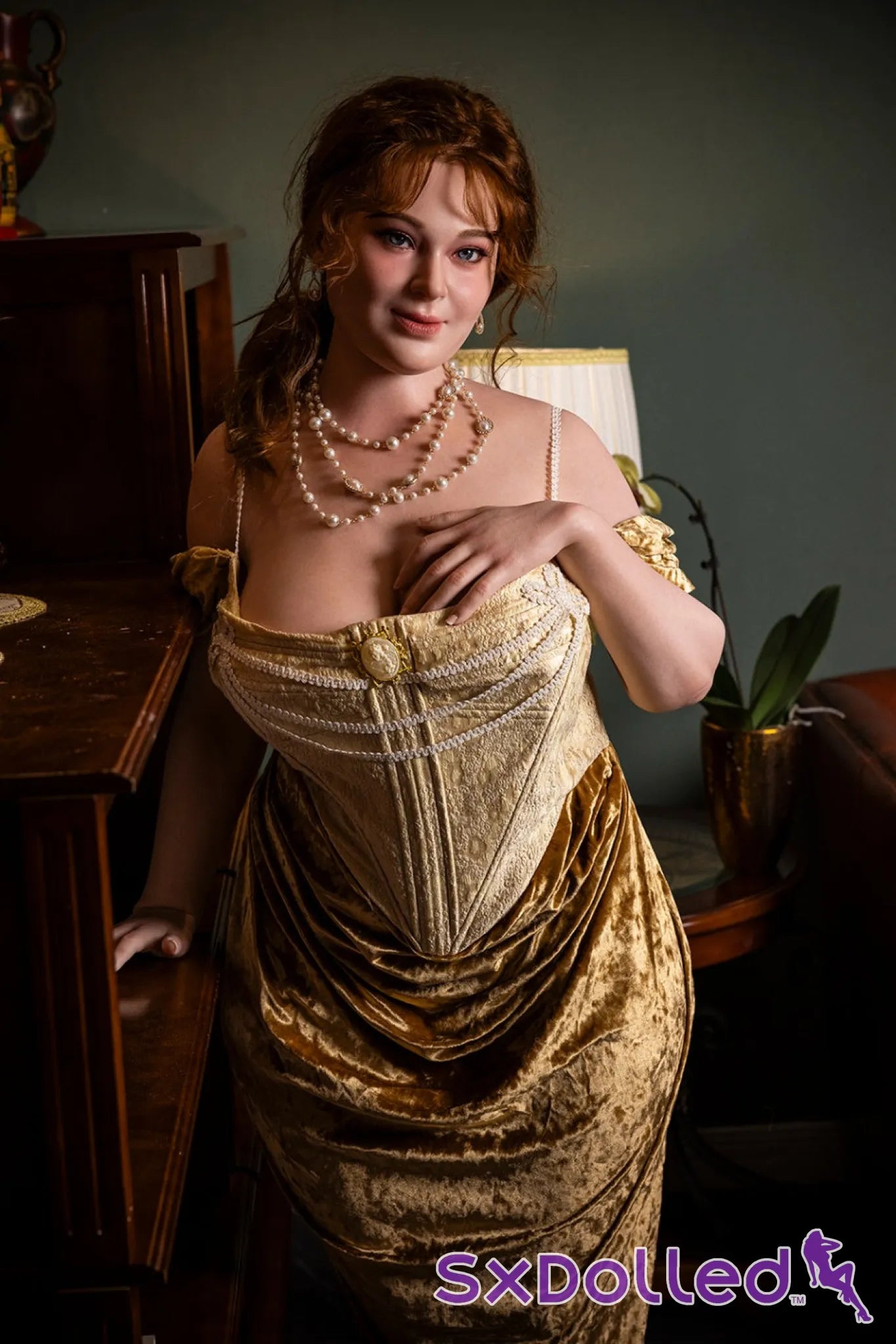 Ivory A (H-Cup) (161cm) | Happy Mature BBW Sex Doll | Starpery H-Cup / 161cm / Brunette Sex Doll