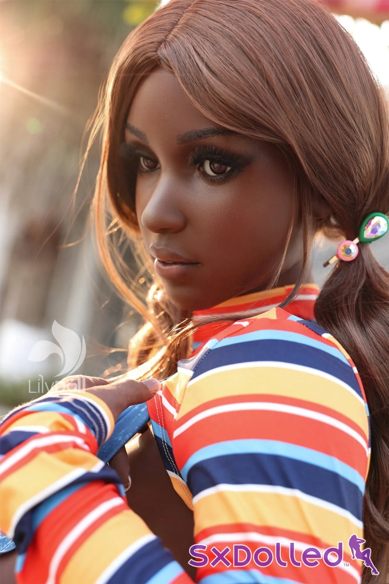 Ivy B (K-Cup) (157cm) | Big Boobs Thick Ebony Sex Doll | Lily Doll K-Cup / 157cm / Brunette Sex Doll