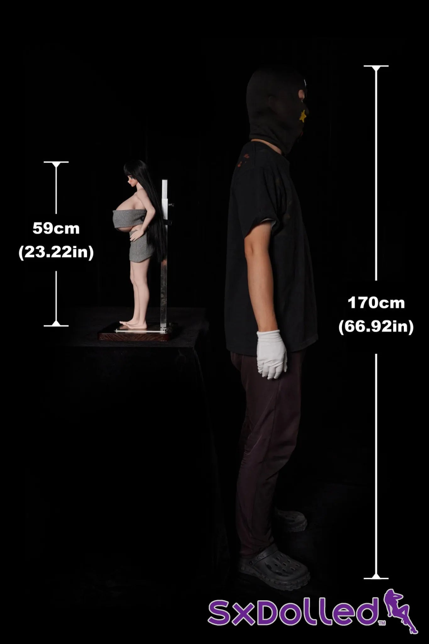 J59 Mizuki (Cinnamon) | Mini Dolls | Climax Doll - 59cm / Black - Mini Dolls