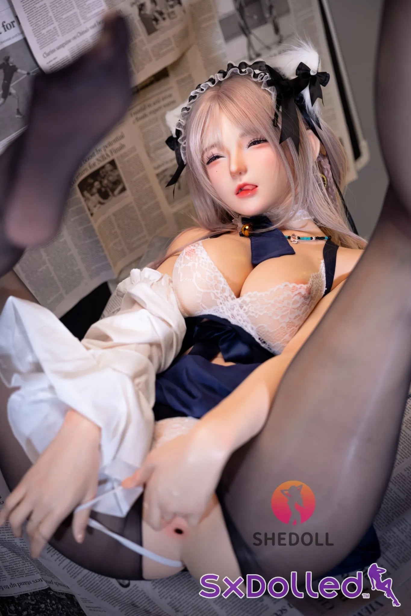 Jasmine A (D-Cup) (168cm) | Kitty Maid Asian Sex Doll | SHEDOLL D-Cup / 168cm / Ombre Sex Doll