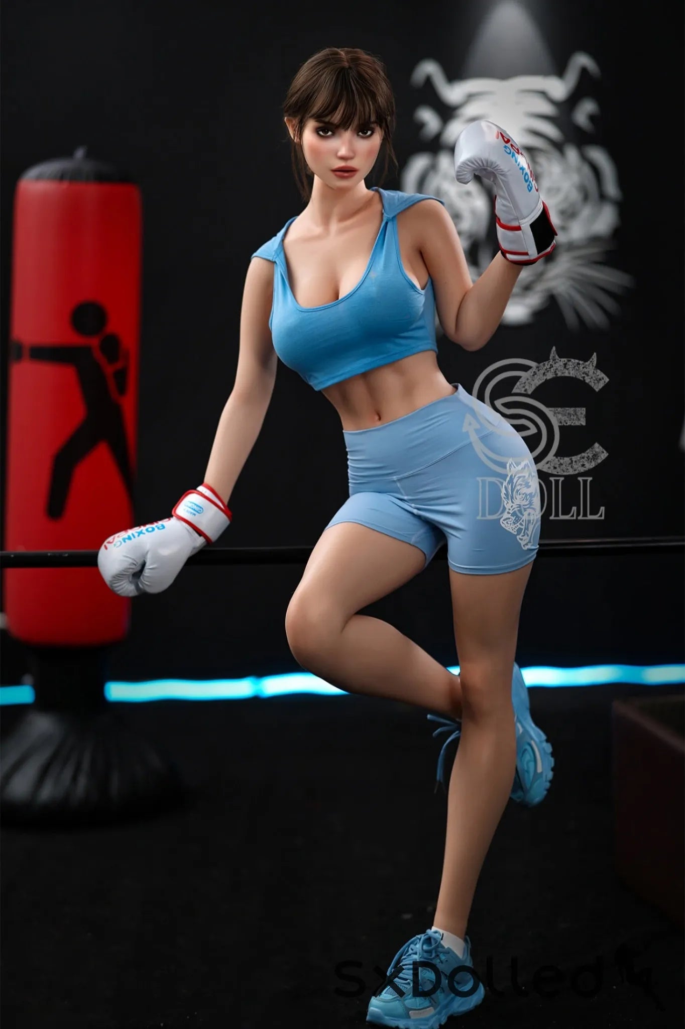 Jenny.K (E Cup) (167cm) | Fit Beautiful Boxer Sex Doll | SE Doll E Cup / 167cm / Brunette Sex Doll