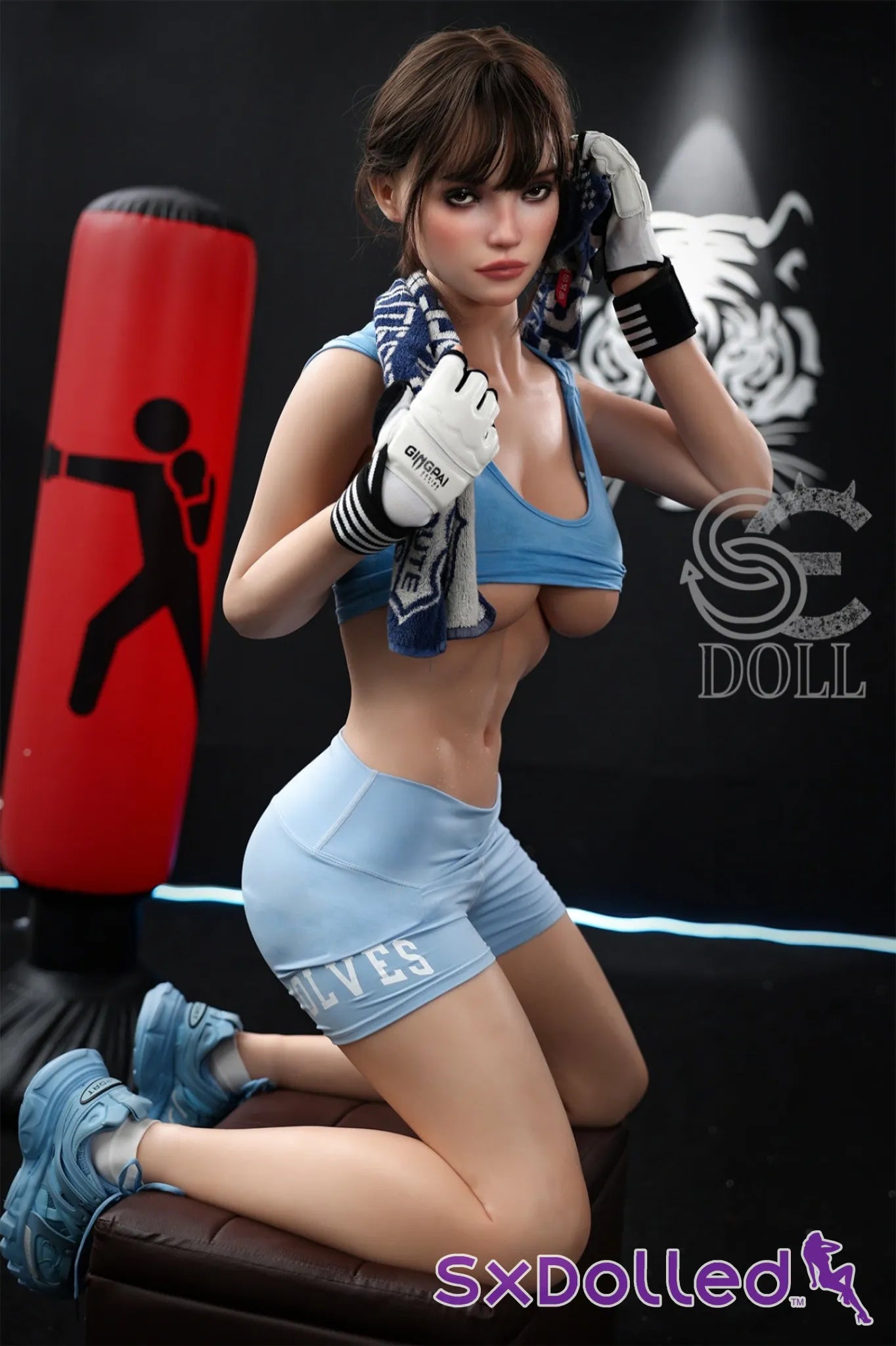 Jenny.K (E Cup) (167cm) | Fit Beautiful Boxer Sex Doll | SE Doll E Cup / 167cm / Brunette Sex Doll