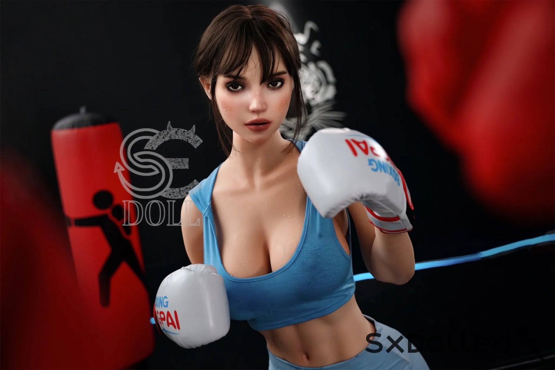 Jenny.K (E Cup) (167cm) | Fit Beautiful Boxer Sex Doll | SE Doll E Cup / 167cm / Brunette Sex Doll