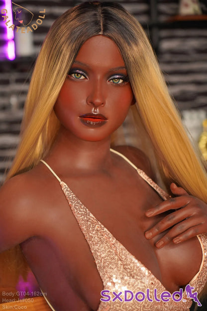 Kaia A (G-Cup) (162cm) | Dark Tan Latina Sex Doll | Galatea Doll G-Cup / 162cm / Ombre Sex Doll