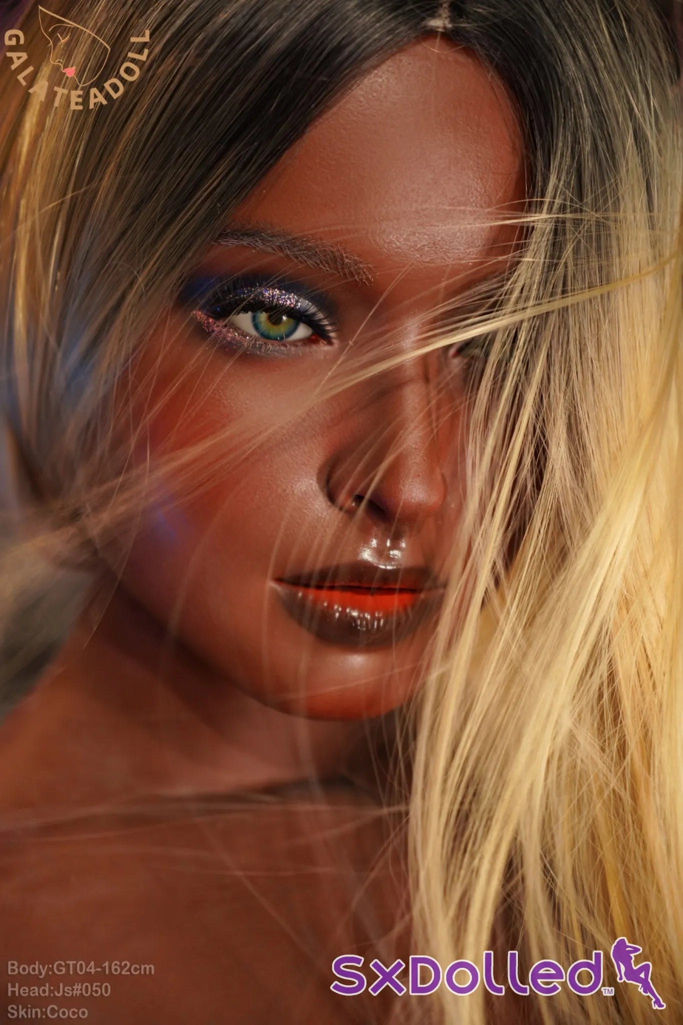 Kaia A (G-Cup) (162cm) | Dark Tan Latina Sex Doll | Galatea Doll G-Cup / 162cm / Ombre Sex Doll