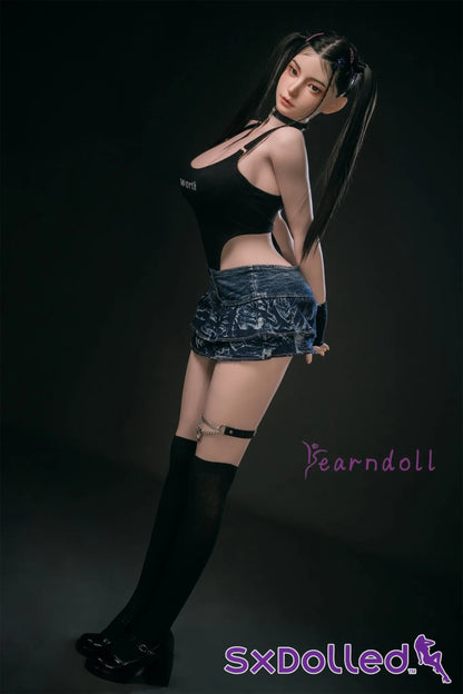 Kannika (E-Cup) (163cm) | Asian ROS Pigtails Sex Doll | Yearn Doll E-Cup / 163cm / Black Sex Doll