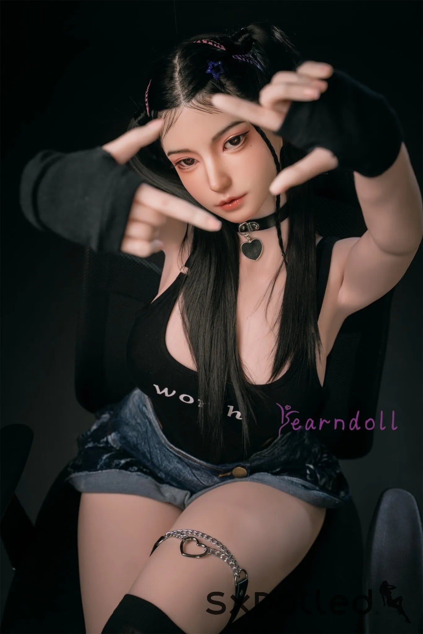 Kannika (E-Cup) (163cm) | Asian ROS Pigtails Sex Doll | Yearn Doll E-Cup / 163cm / Black Sex Doll