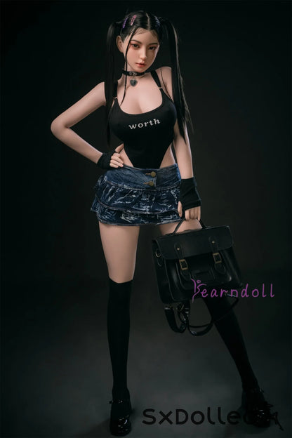 Kannika (E-Cup) (163cm) | Asian ROS Pigtails Sex Doll | Yearn Doll E-Cup / 163cm / Black Sex Doll