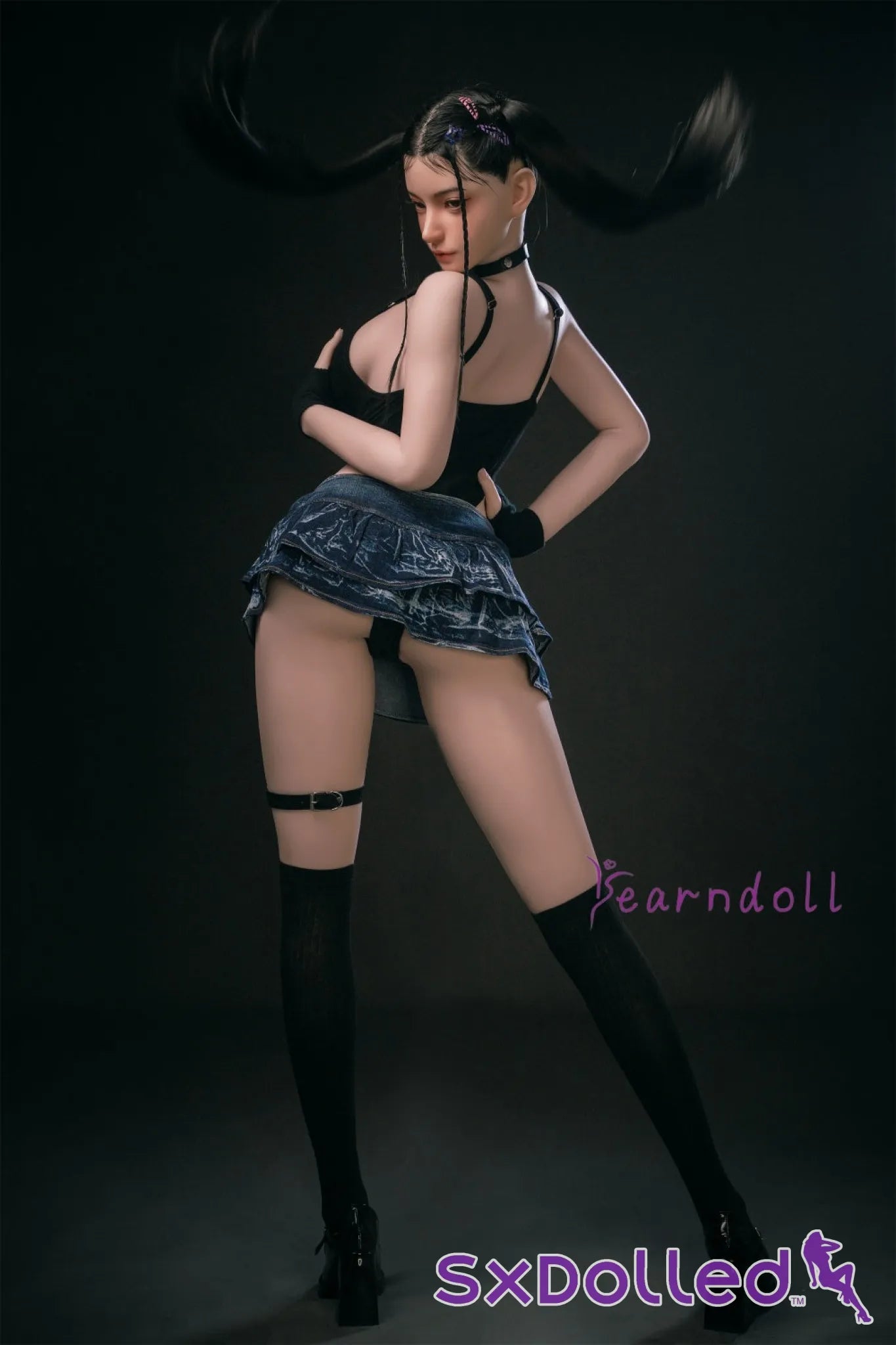 Kannika (E-Cup) (163cm) | Asian ROS Pigtails Sex Doll | Yearn Doll E-Cup / 163cm / Black Sex Doll