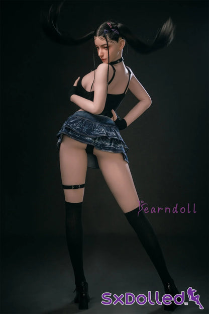 Kannika (E-Cup) (163cm) | Asian ROS Pigtails Sex Doll | Yearn Doll E-Cup / 163cm / Black Sex Doll