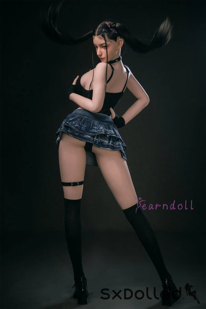 Kannika (E-Cup) (163cm) | Asian ROS Pigtails Sex Doll | Yearn Doll E-Cup / 163cm / Black Sex Doll