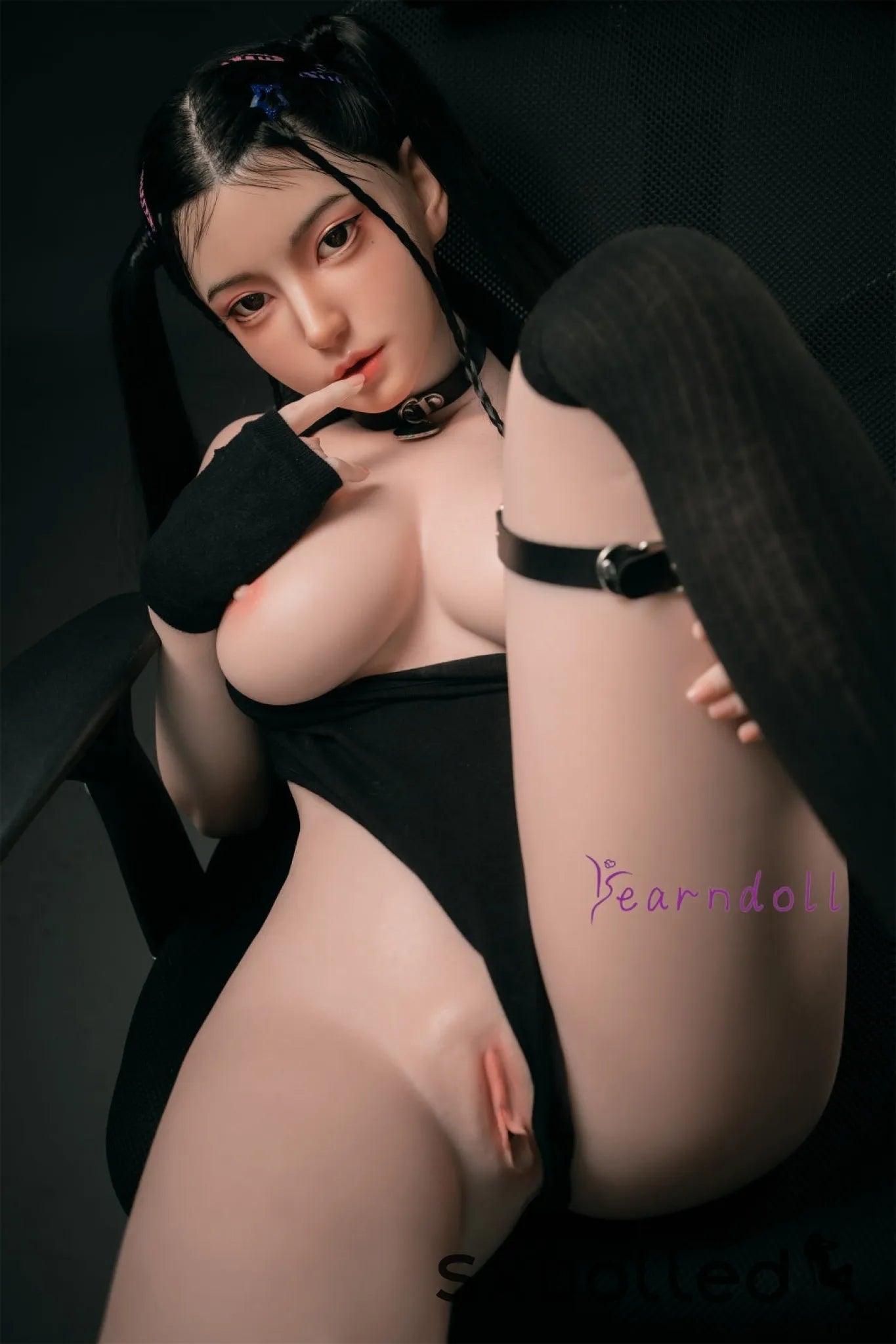 Kannika (E-Cup) (163cm) | Asian ROS Pigtails Sex Doll | Yearn Doll E-Cup / 163cm / Black Sex Doll