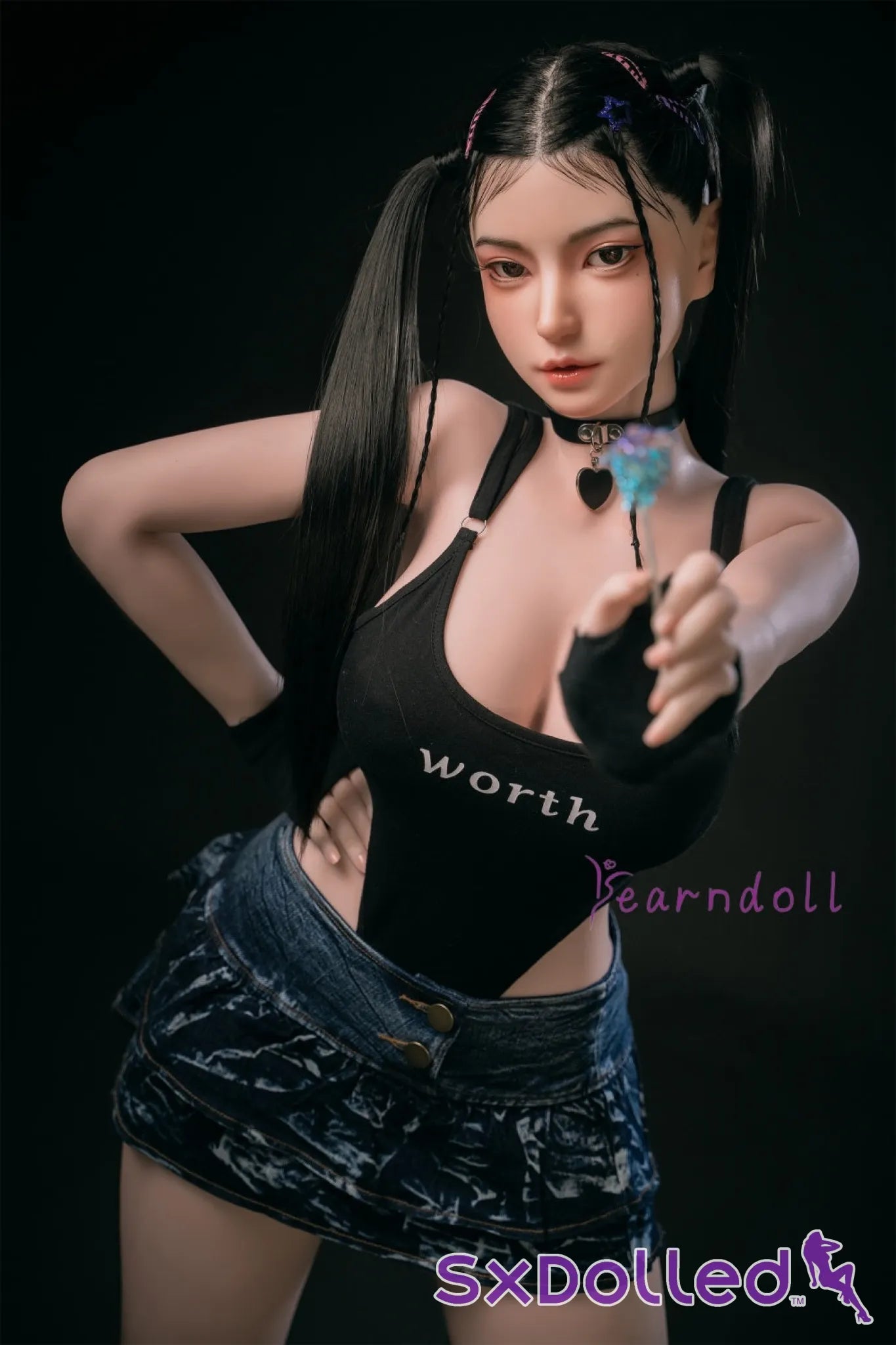 Kannika (E-Cup) (163cm) | Asian ROS Pigtails Sex Doll | Yearn Doll E-Cup / 163cm / Black Sex Doll