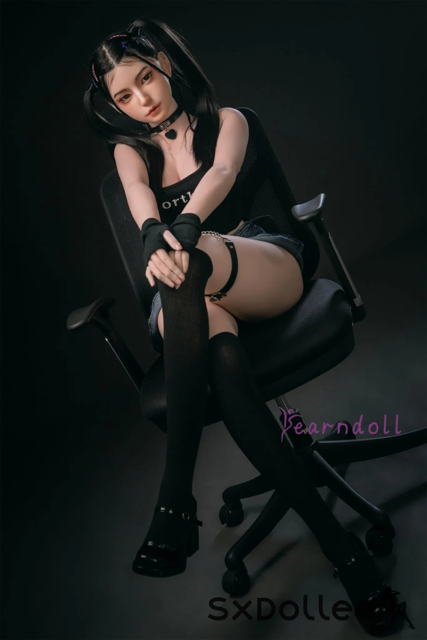 Kannika (E-Cup) (163cm) | Asian ROS Pigtails Sex Doll | Yearn Doll E-Cup / 163cm / Black Sex Doll