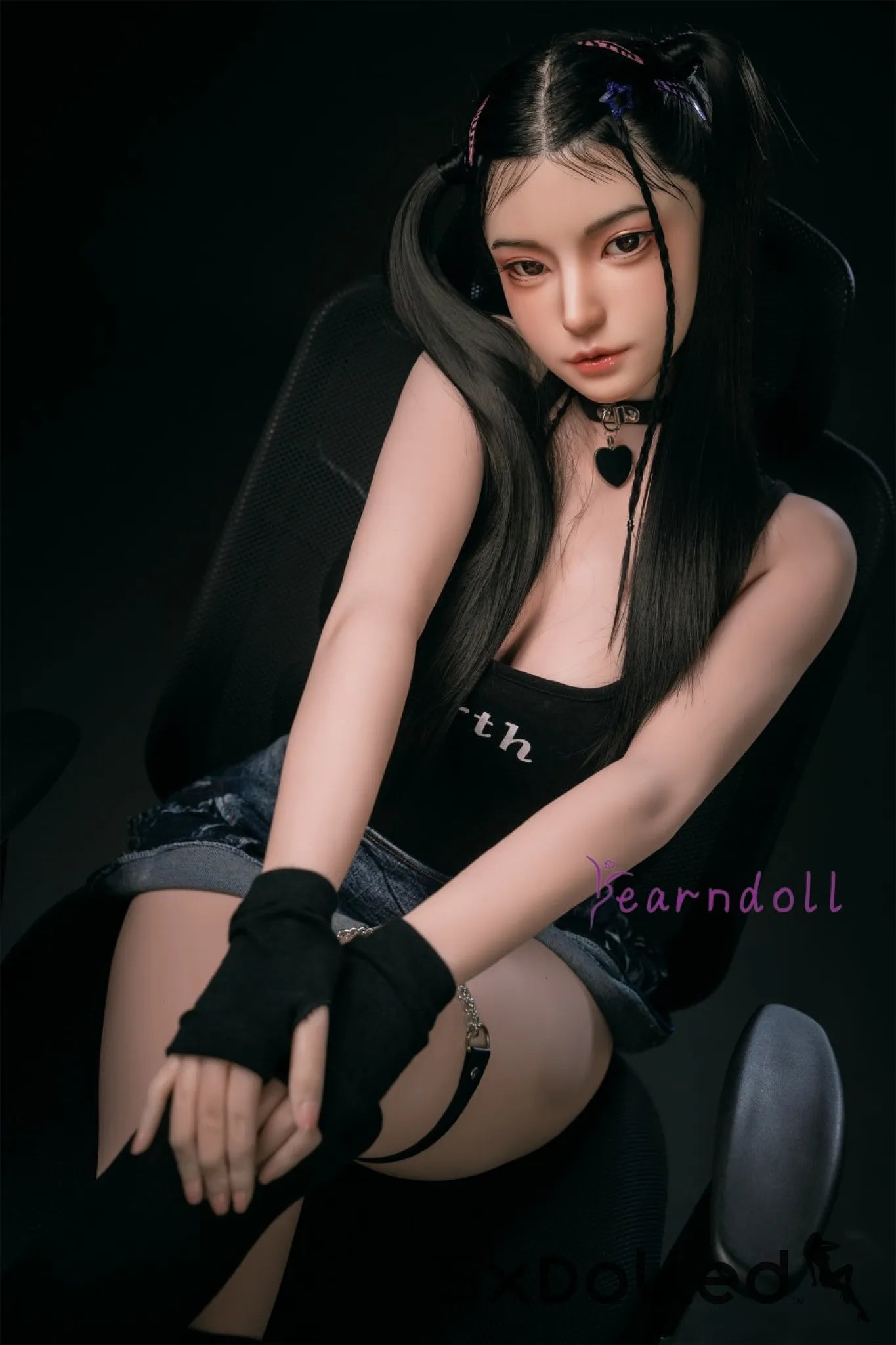 Kannika (E-Cup) (163cm) | Asian ROS Pigtails Sex Doll | Yearn Doll E-Cup / 163cm / Black Sex Doll