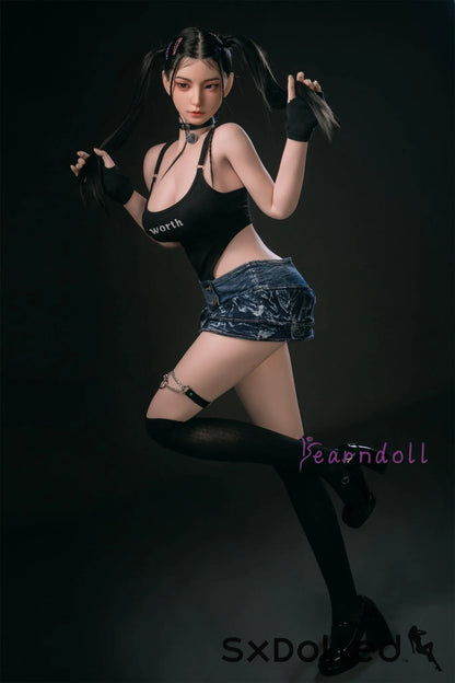 Kannika (E-Cup) (163cm) | Asian ROS Pigtails Sex Doll | Yearn Doll E-Cup / 163cm / Black Sex Doll