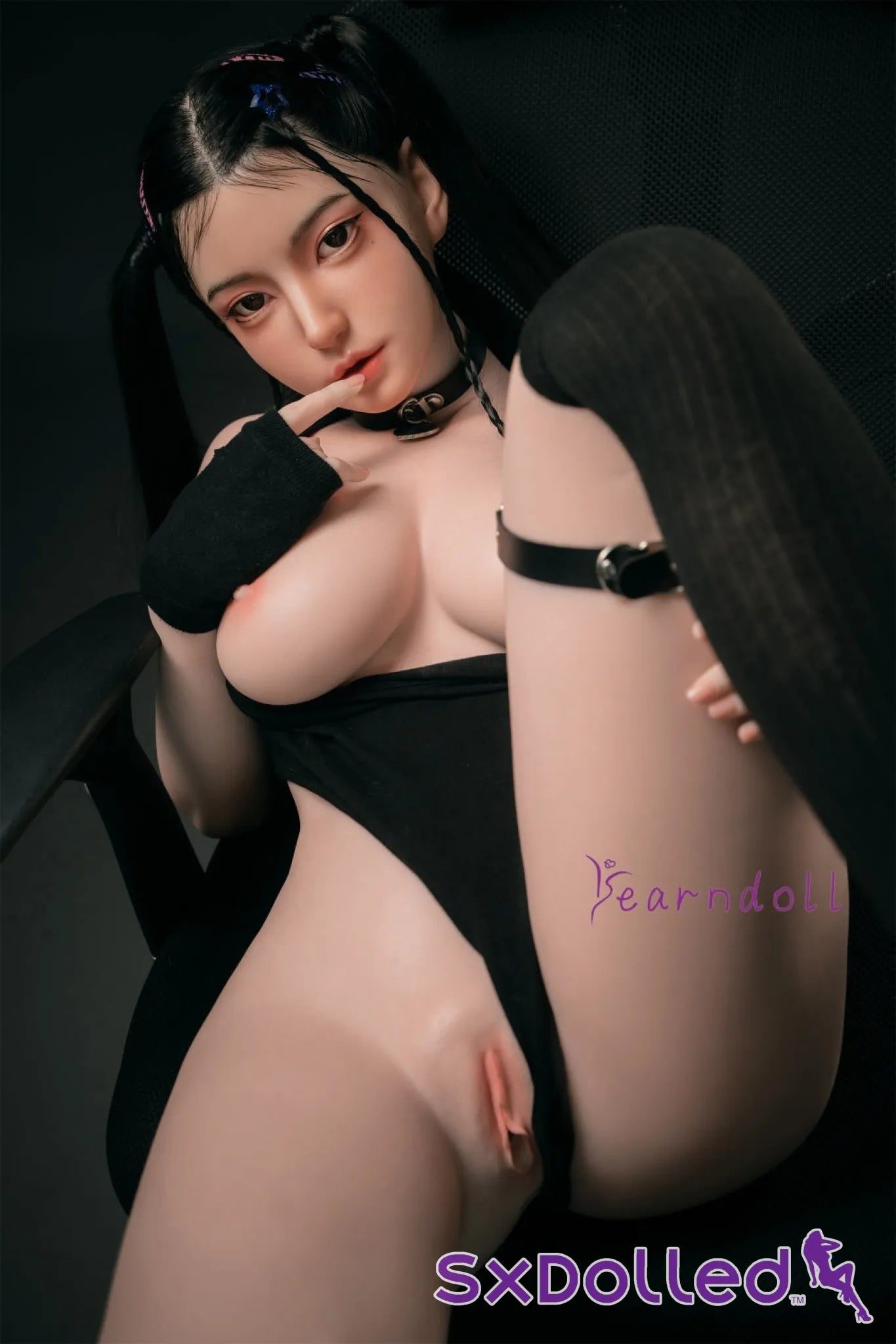 Kannika (E-Cup) (163cm) | Asian ROS Pigtails Sex Doll | Yearn Doll E-Cup / 163cm / Black Sex Doll