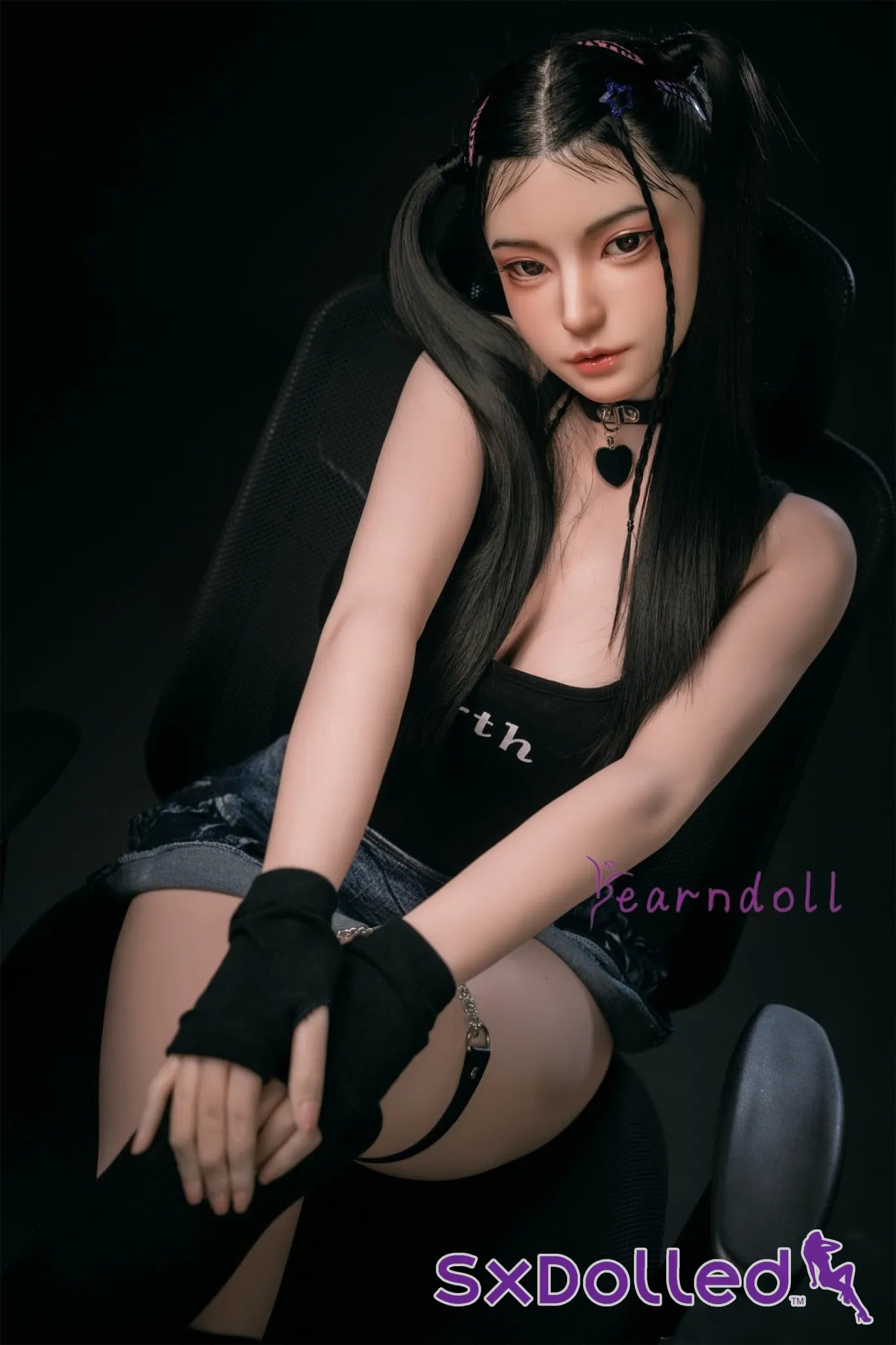 Kannika (E-Cup) (163cm) | Asian ROS Pigtails Sex Doll | Yearn Doll E-Cup / 163cm / Black Sex Doll