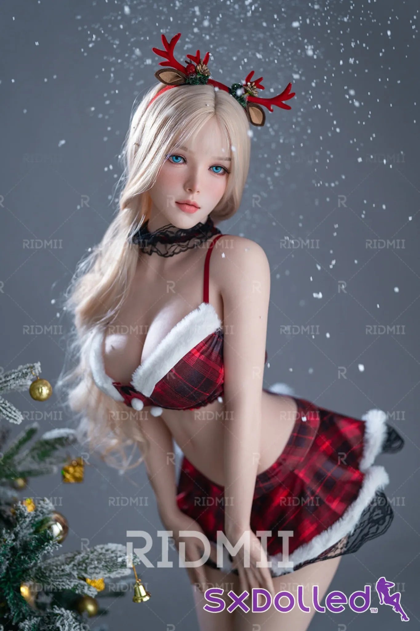 Kaya (E-Cup) (164cm) | Christmas Blonde Sex Doll | RIDMII Doll E-Cup / 164cm / Blonde Sex Doll