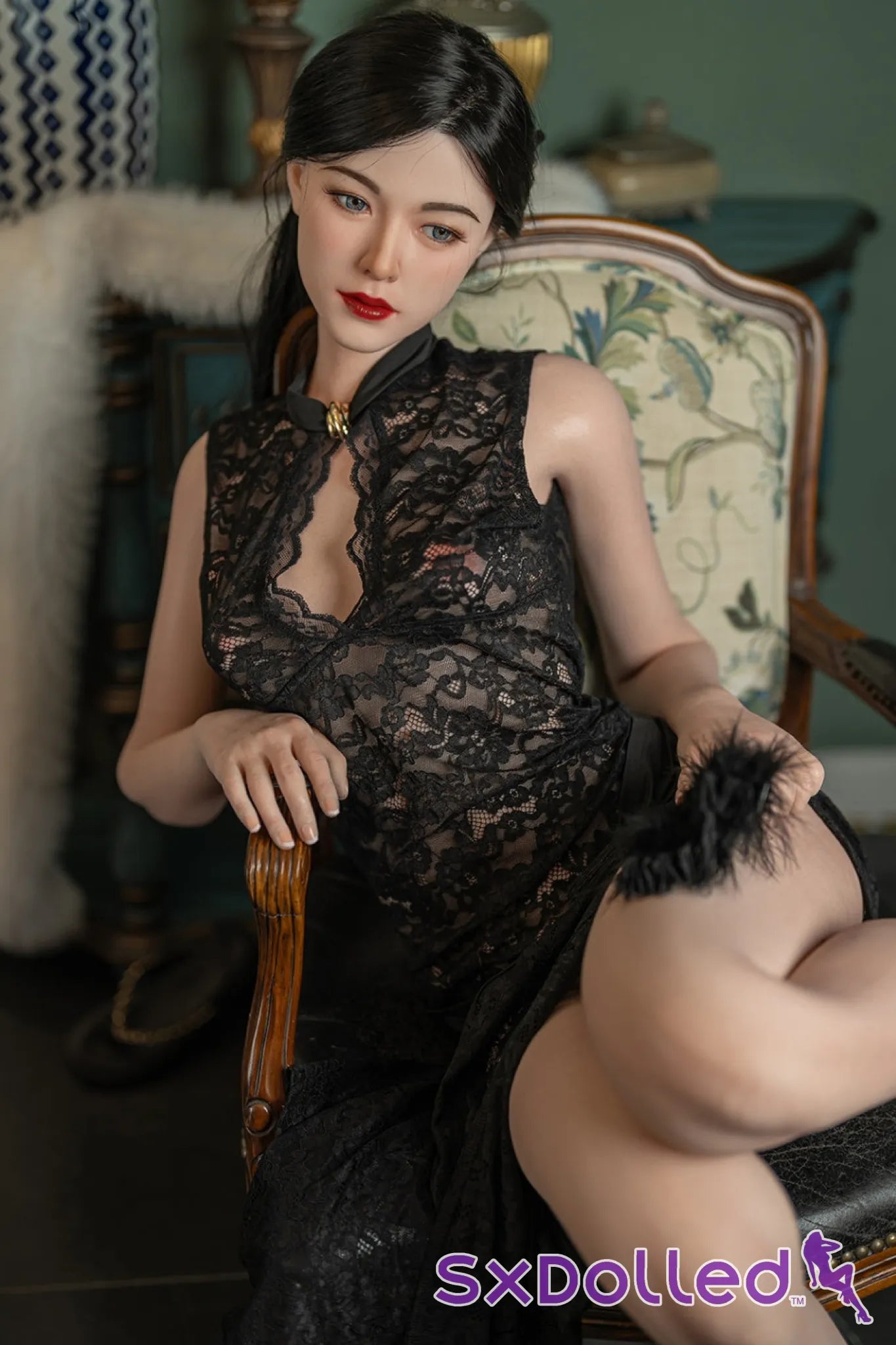Kelly B (C-Cup) (176cm) | Tall Slim Petite Asian Sex Doll | Starpery C-Cup / 176cm / Black Sex Doll