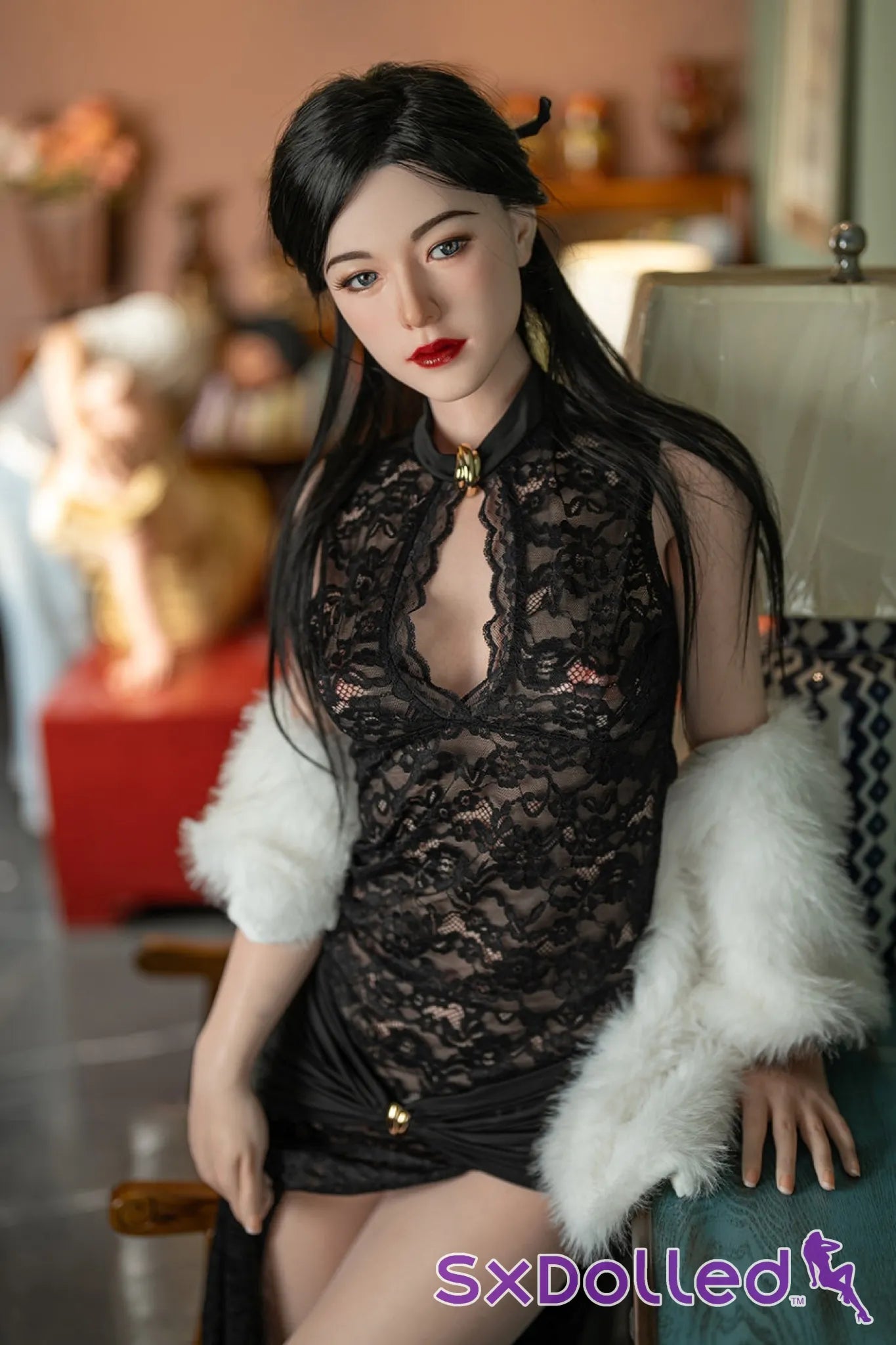 Kelly B (C-Cup) (176cm) | Tall Slim Petite Asian Sex Doll | Starpery C-Cup / 176cm / Black Sex Doll