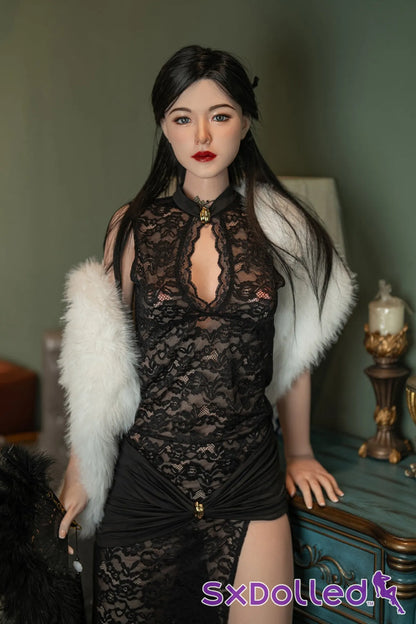 Kelly B (C-Cup) (176cm) | Tall Slim Petite Asian Sex Doll | Starpery C-Cup / 176cm / Black Sex Doll