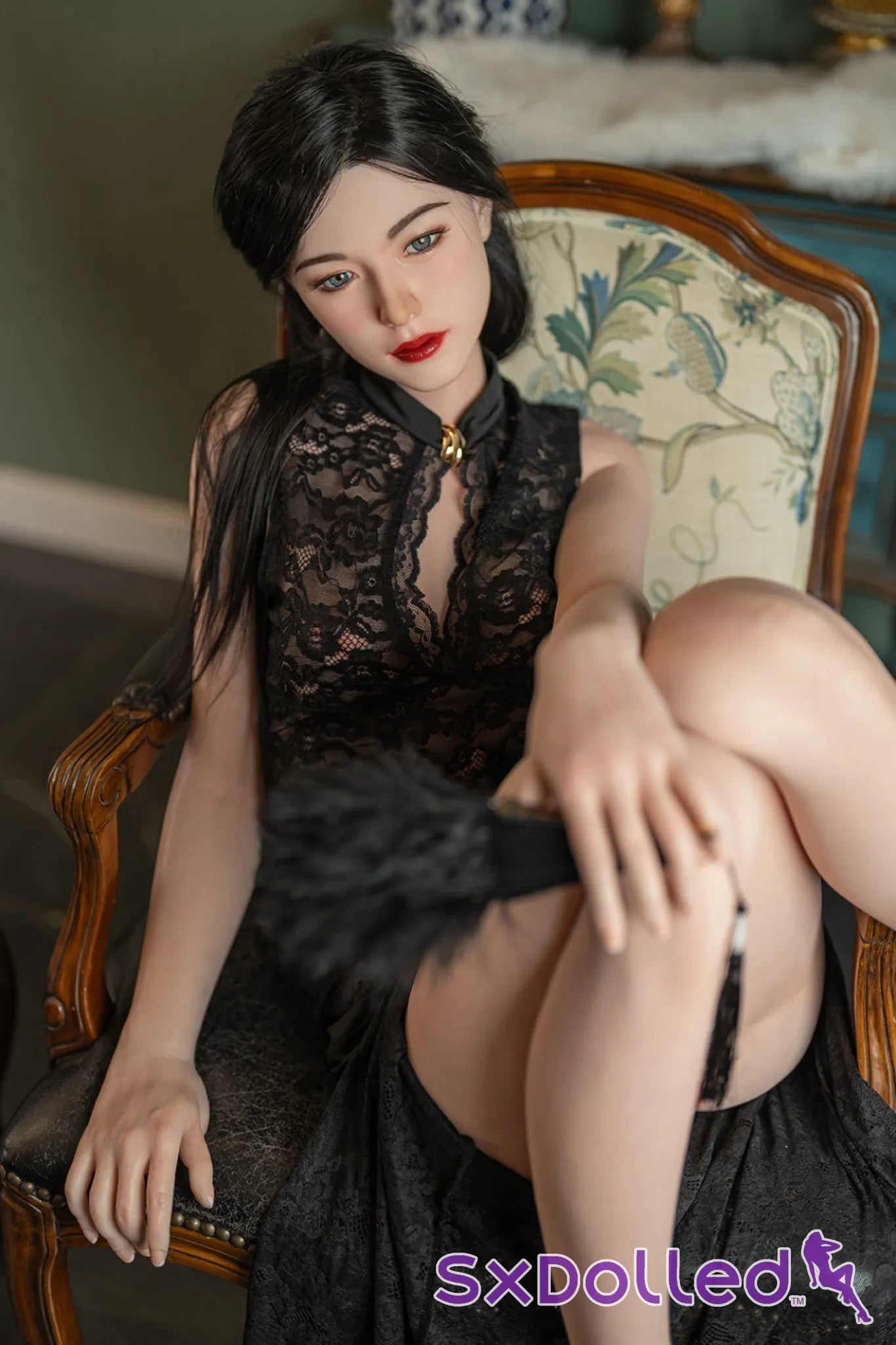 Kelly B (C-Cup) (176cm) | Tall Slim Petite Asian Sex Doll | Starpery C-Cup / 176cm / Black Sex Doll