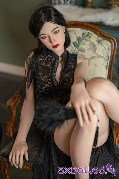 Kelly B (C-Cup) (176cm) | Tall Slim Petite Asian Sex Doll | Starpery C-Cup / 176cm / Black Sex Doll