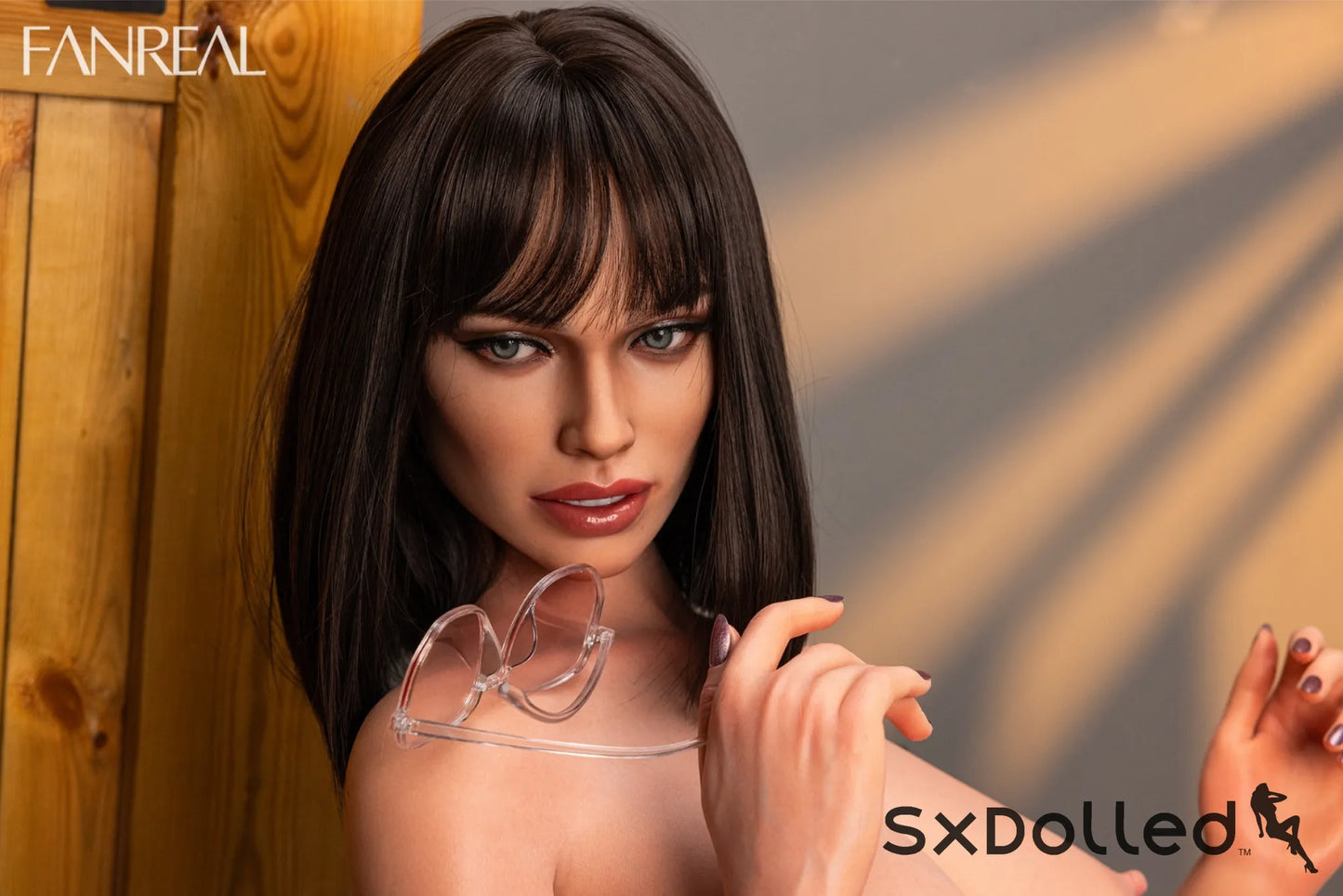 Kelly I (F-Cup) (109cm) | Tanned Brunette Sex Doll Torso | Fanreal F-Cup / 109cm / Brunette Sex Doll