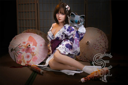Kemeny.E (D Cup) (155cm) | Purple Eyed Kimono Sex Doll | SE Doll D Cup / 155cm / Brunette Sex Doll
