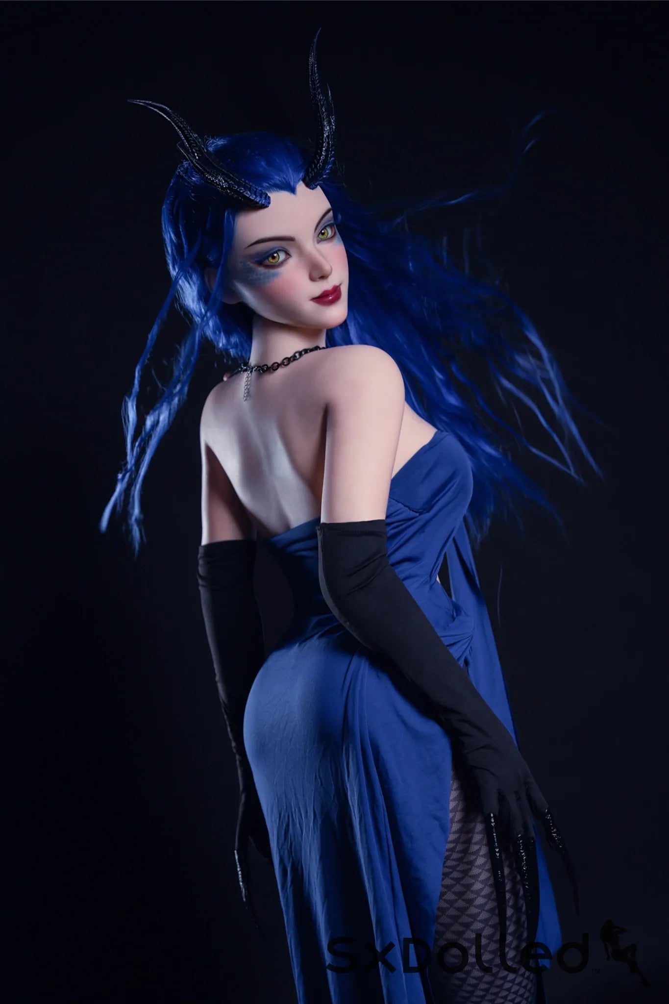 Kiana A (D-Cup) (164cm) | Blue Hair Demon Sex Doll | Rosretty D-Cup / 164cm / Blue Sex Doll