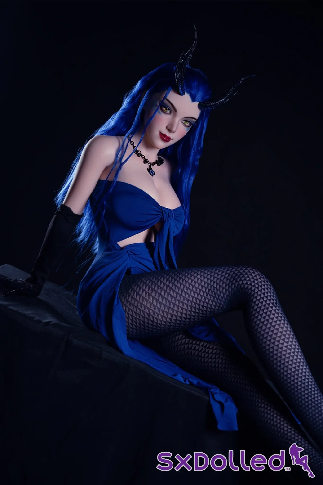 Kiana A (D-Cup) (164cm) | Blue Hair Demon Sex Doll | Rosretty D-Cup / 164cm / Blue Sex Doll