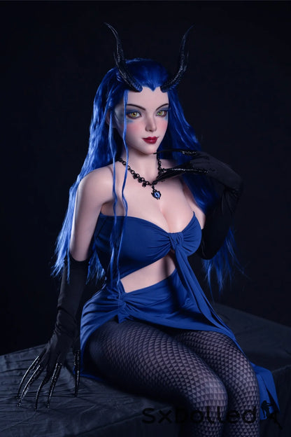 Kiana A (D-Cup) (164cm) | Blue Hair Demon Sex Doll | Rosretty D-Cup / 164cm / Blue Sex Doll