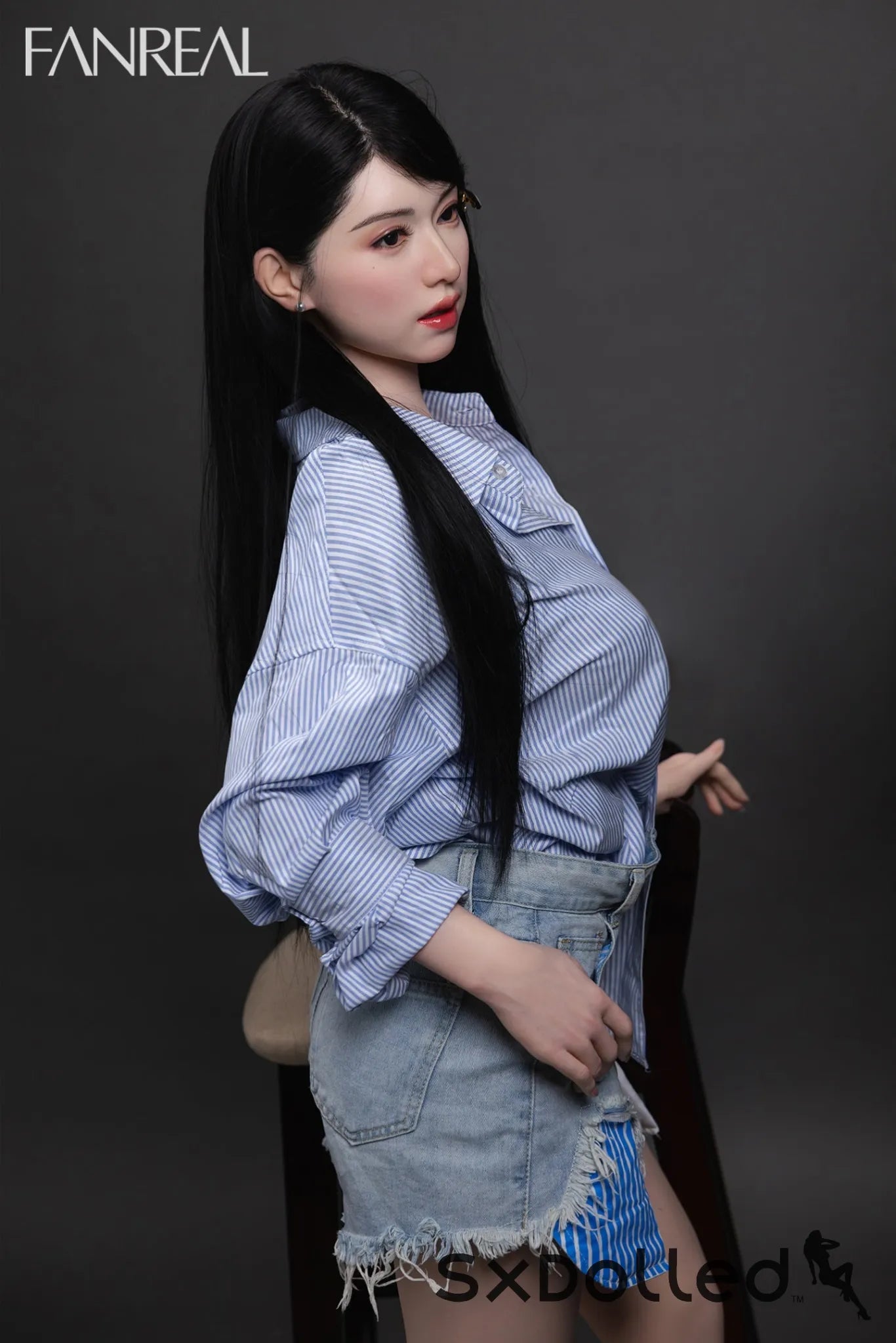 Kimmy B (F Cup) (155cm) | Asian Ultra Realistic Sex Doll | Fanreal F Cup / 155cm / Black Sex Doll