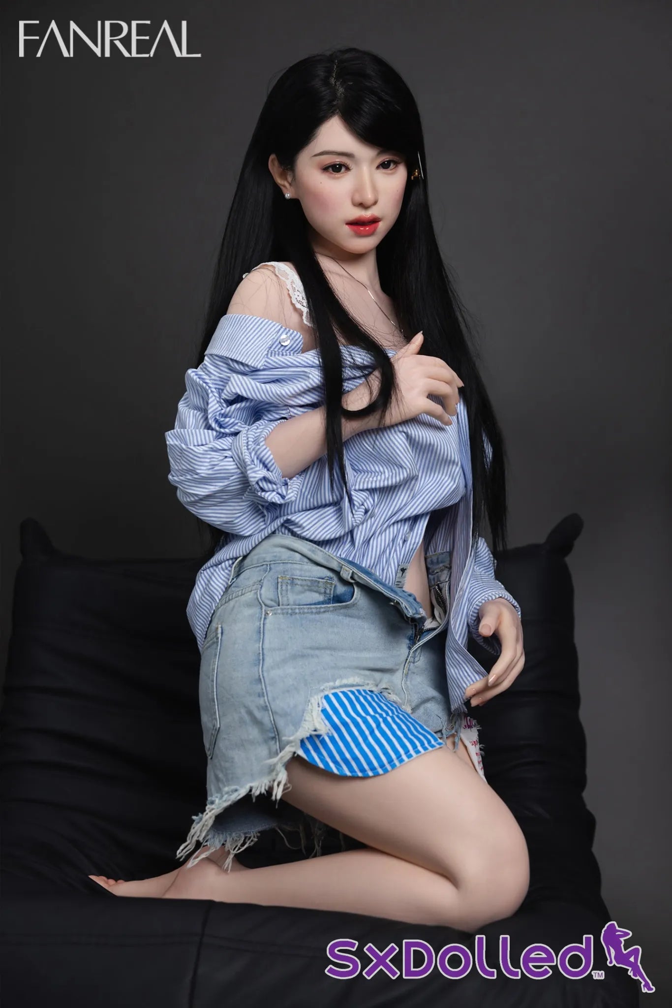 Kimmy B (F Cup) (155cm) | Asian Ultra Realistic Sex Doll | Fanreal F Cup / 155cm / Black Sex Doll