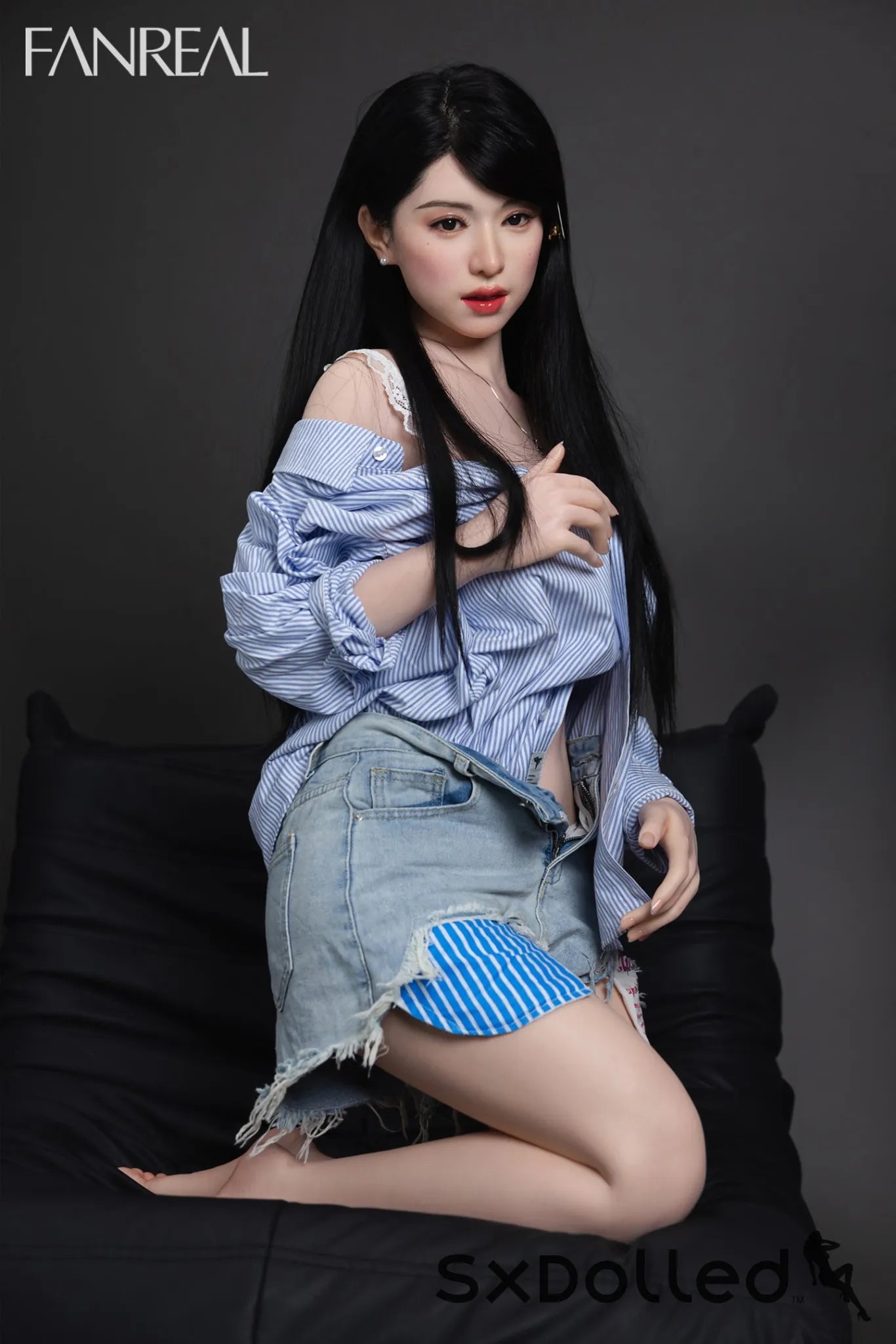 Kimmy B (F Cup) (155cm) | Asian Ultra Realistic Sex Doll | Fanreal F Cup / 155cm / Black Sex Doll
