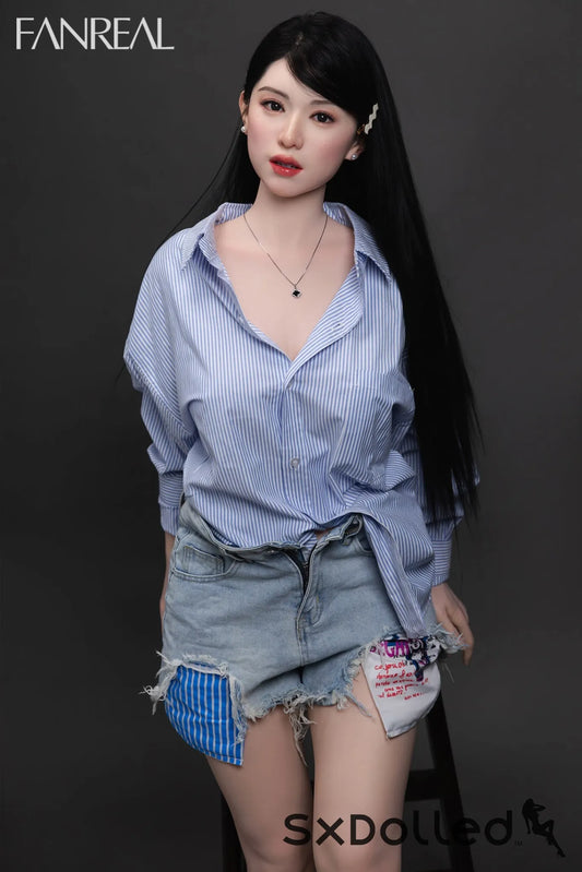 Kimmy B (F Cup) (155cm) | Asian Ultra Realistic Sex Doll | Fanreal F Cup / 155cm / Black Sex Doll