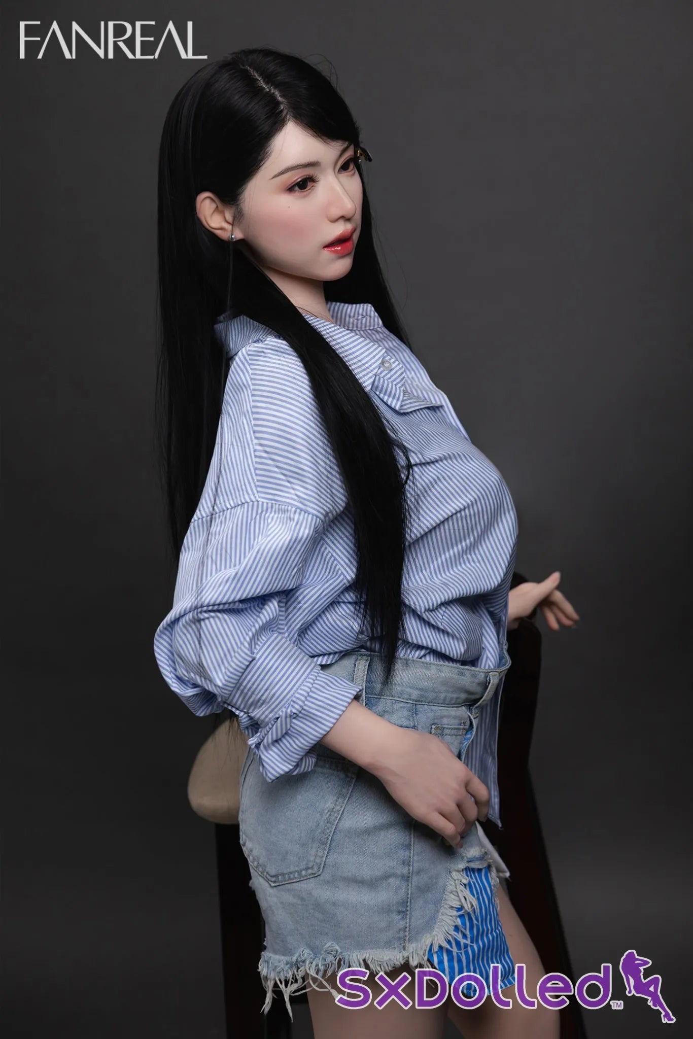 Kimmy B (F Cup) (155cm) | Asian Ultra Realistic Sex Doll | Fanreal F Cup / 155cm / Black Sex Doll