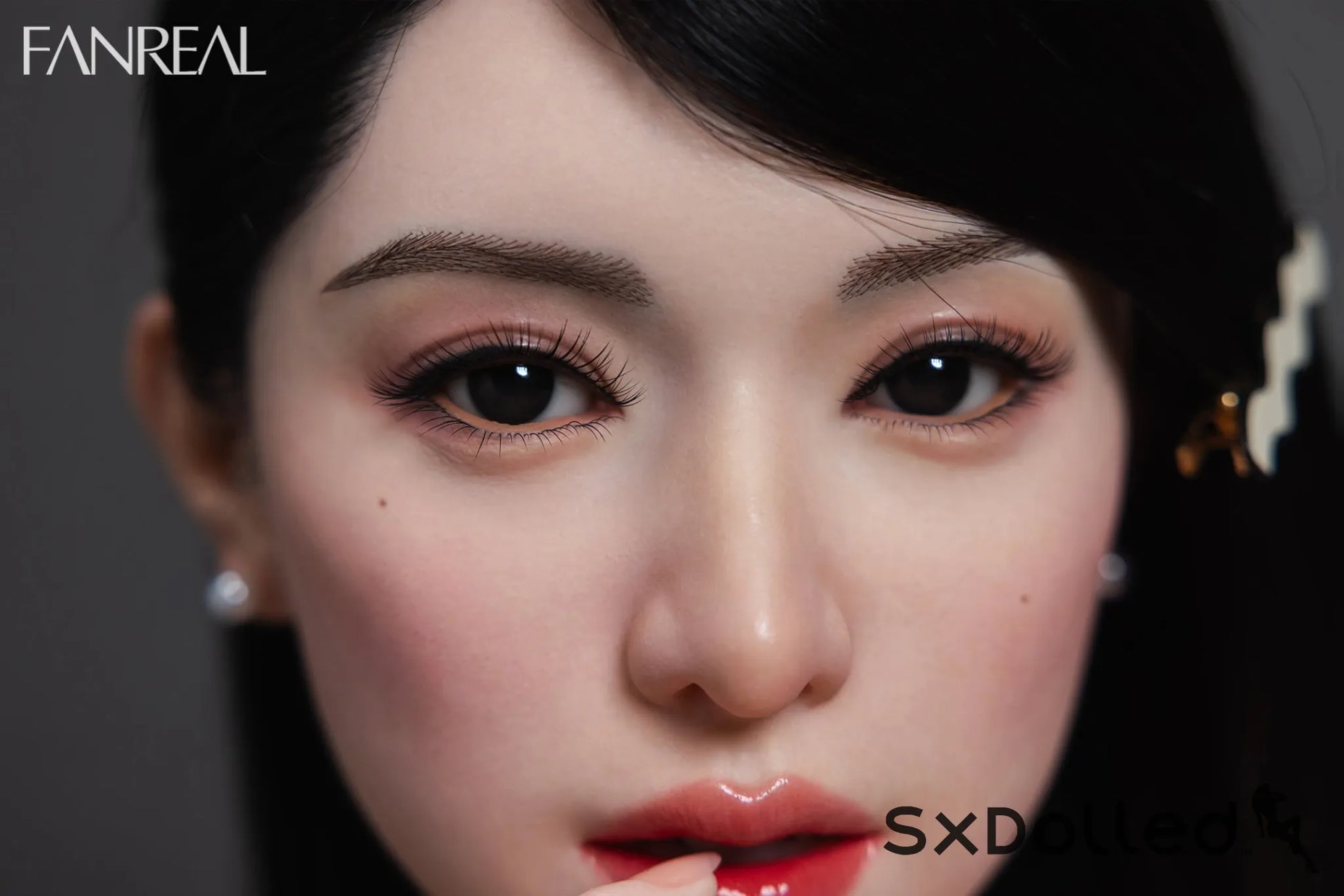 Kimmy B (F Cup) (155cm) | Asian Ultra Realistic Sex Doll | Fanreal F Cup / 155cm / Black Sex Doll