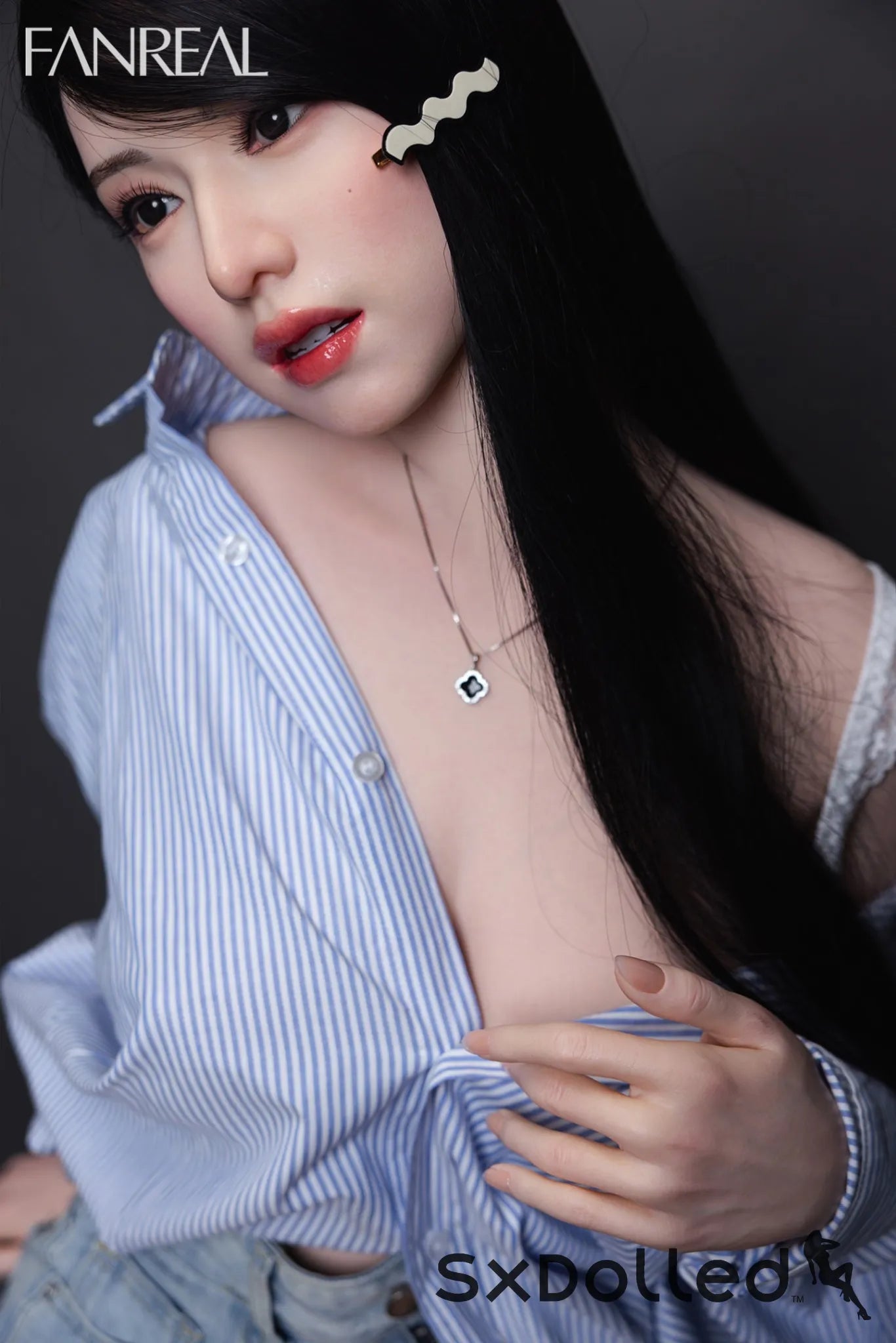 Kimmy B (F Cup) (155cm) | Asian Ultra Realistic Sex Doll | Fanreal F Cup / 155cm / Black Sex Doll