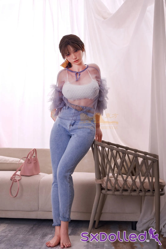 Kitty (H-Cup) (161cm) | Curvy Busty Asian Sex Doll | Irontech Doll H-Cup / 161cm / Brunette Sex Doll