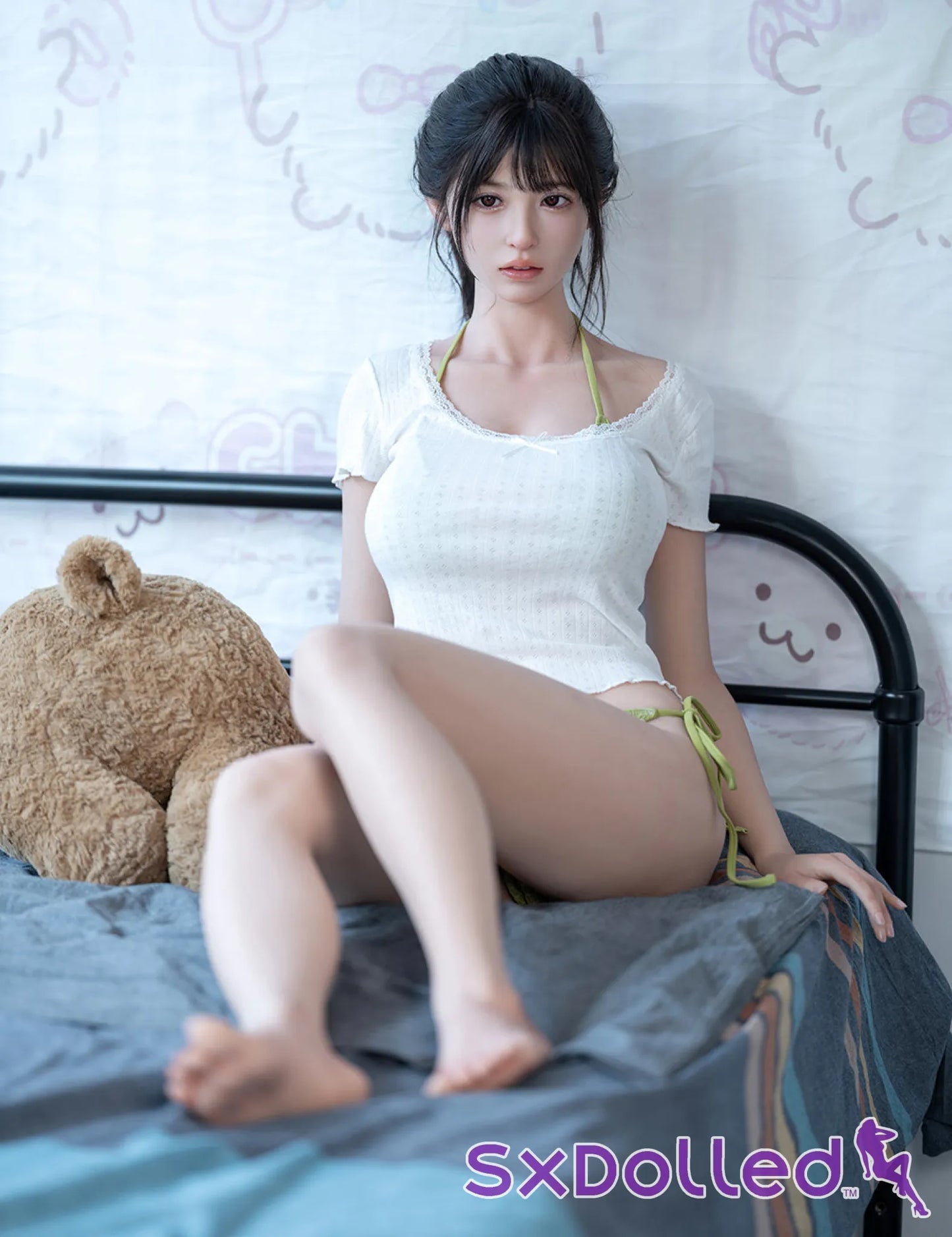 Koharu B (F-Cup) (168cm) | Soft Asian Face Sex Doll | Top CY Doll - F-Cup / 168cm / Black - Sex Doll