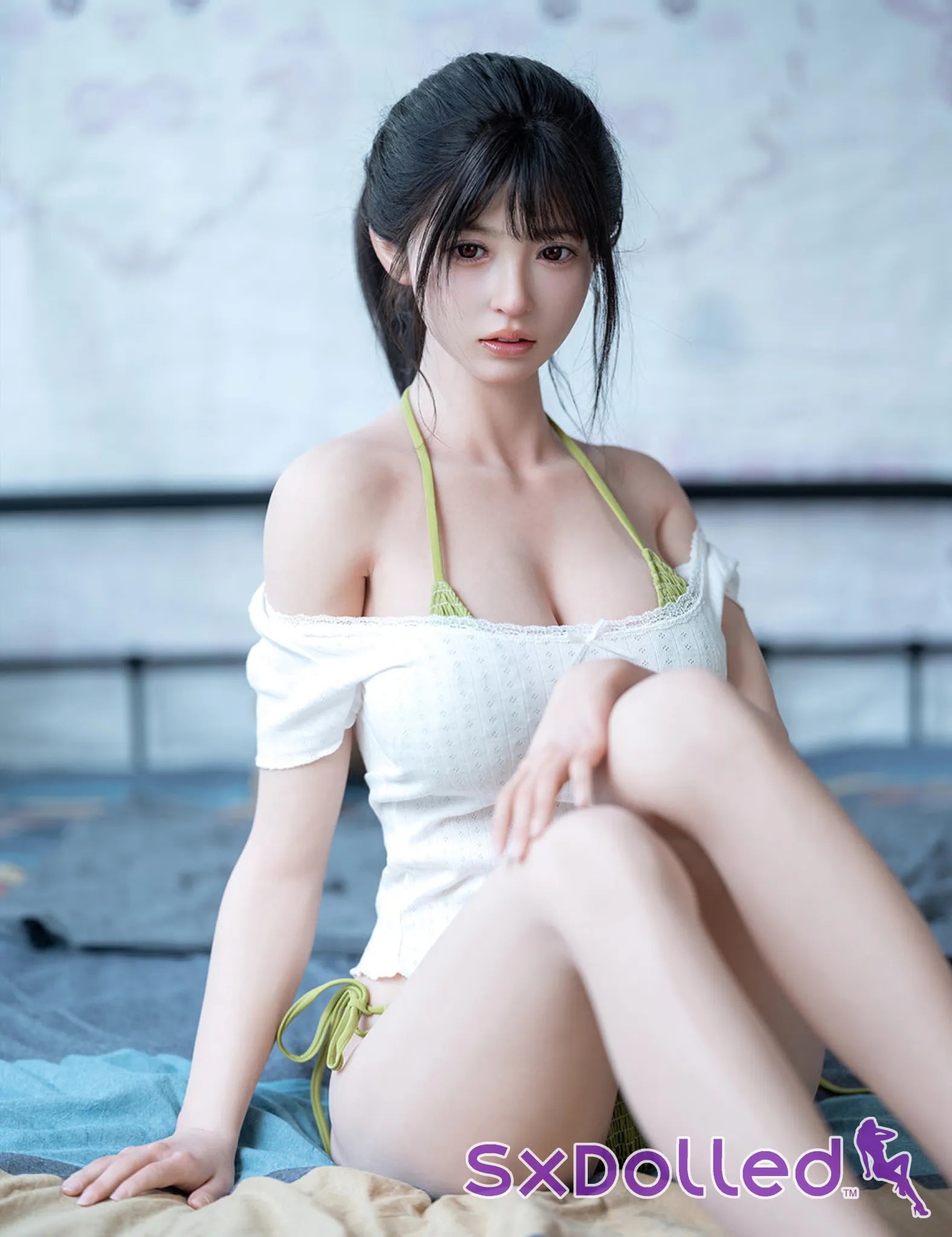 Koharu B (F-Cup) (168cm) | Soft Asian Face Sex Doll | Top CY Doll - F-Cup / 168cm / Black - Sex Doll
