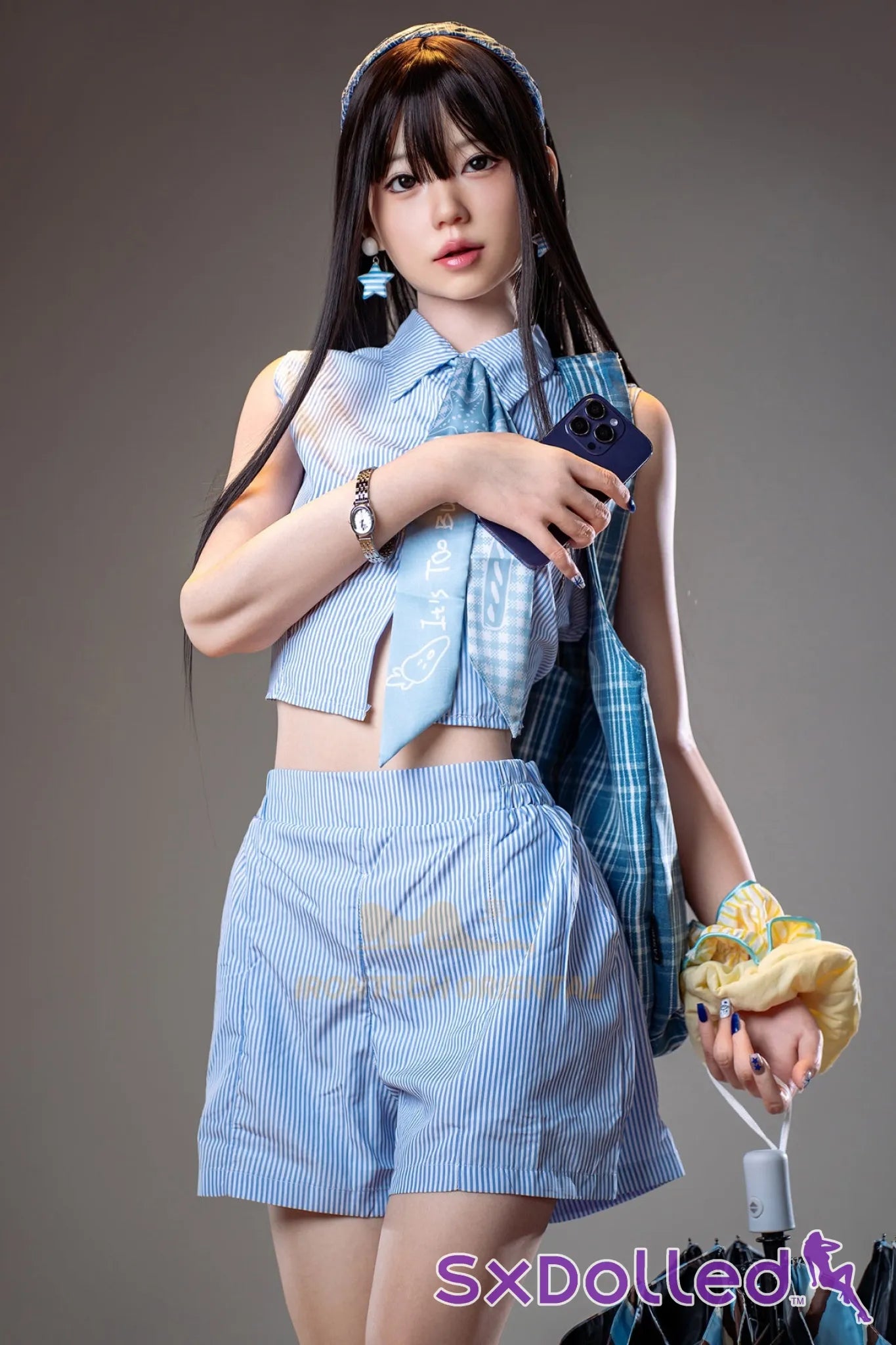 Kurumi B (A-Cup) (161cm) | Slim Asian Star Sex Doll | Irontech Doll - A-Cup / 161cm / Black - Sex Doll